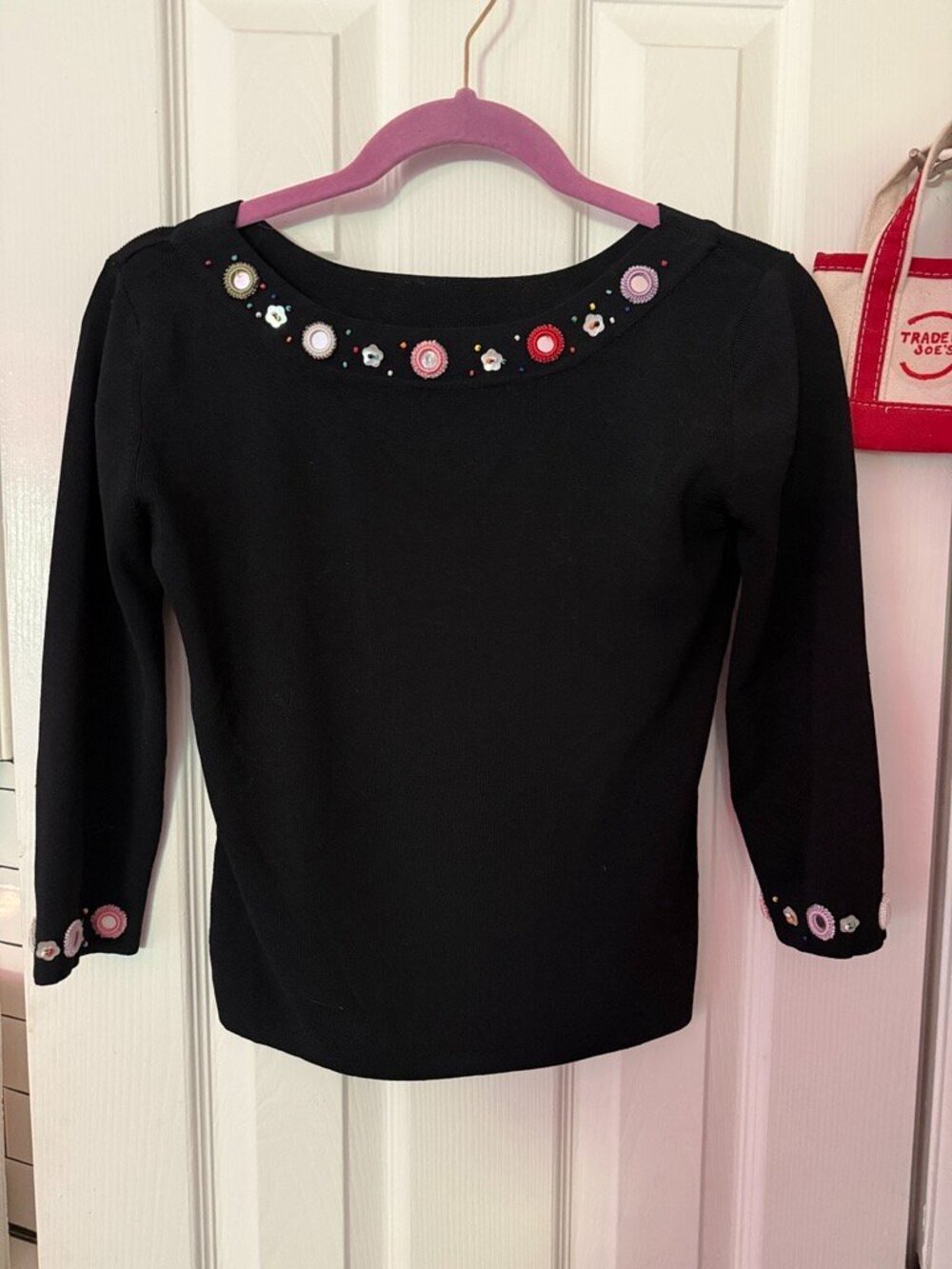 Joseph A. Vintage Embellished Blouse
